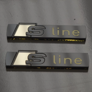 Audi SLine Fender Emblems (x2)