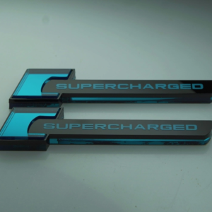 Audi Supercharged Fender Emblems (x2)