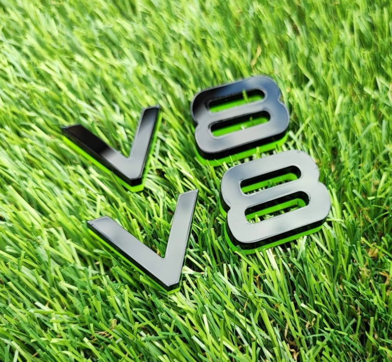 Audi V8 Fender Emblems (x2)